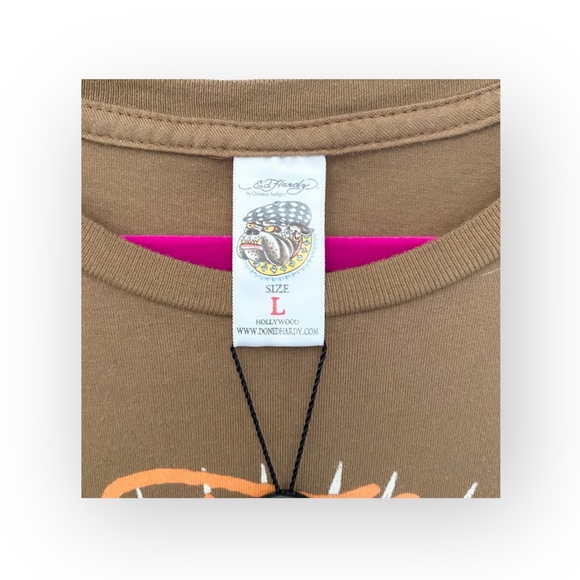 new Ed Hardy ☻︎ Punks Not Dead ☻︎ Barefoot Tee T Shirt Dress ☻︎ Tattoo Crystals - Picture 9 of 16